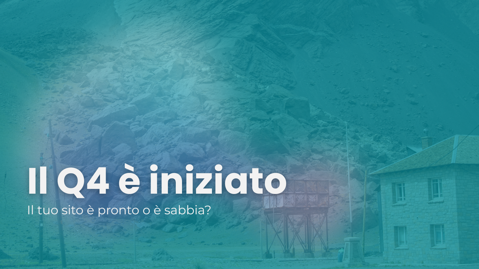 Immagine sfuocata di una frana